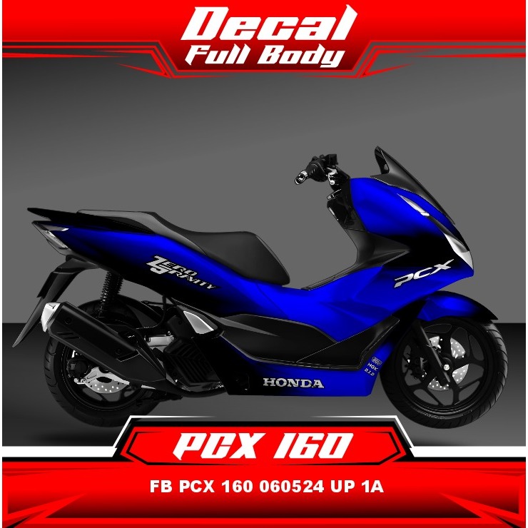 Stiker Sticker Decal Motor HONDA PCX 160 MERAH Full Body 060524 UP 01