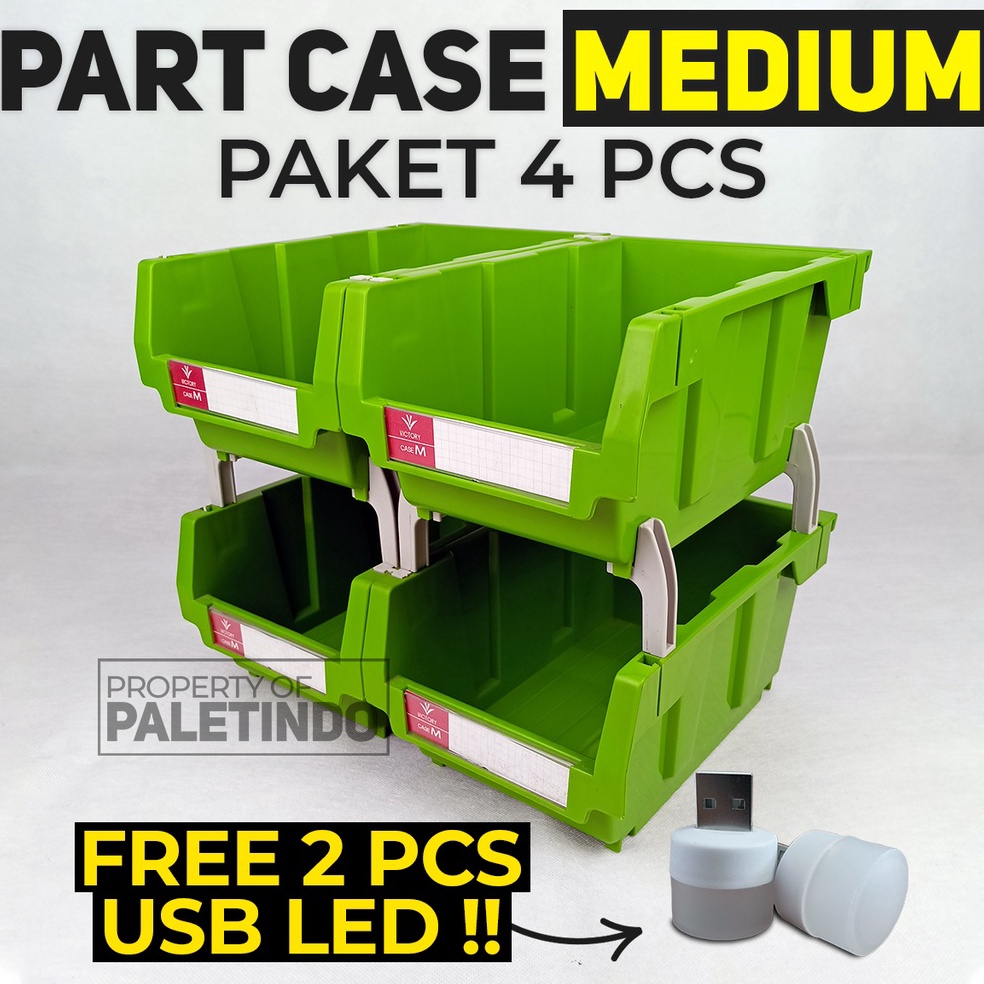 

ART A13Q Part Case MEDIUM Victory Paket 4 Pcs Free 2 Pcs Lampu USB LED