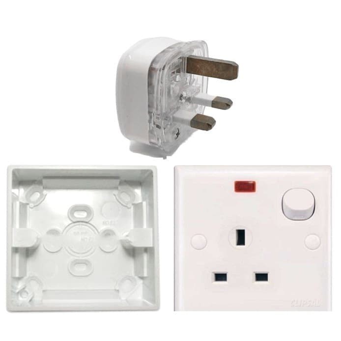 Stop Kontak AC + Steker AC/ Stop Kontak AC Set