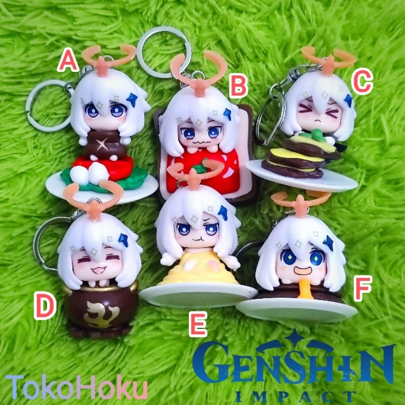 Gantungan Kunci Paimon Genshin Impact Action Figure Game Keychain