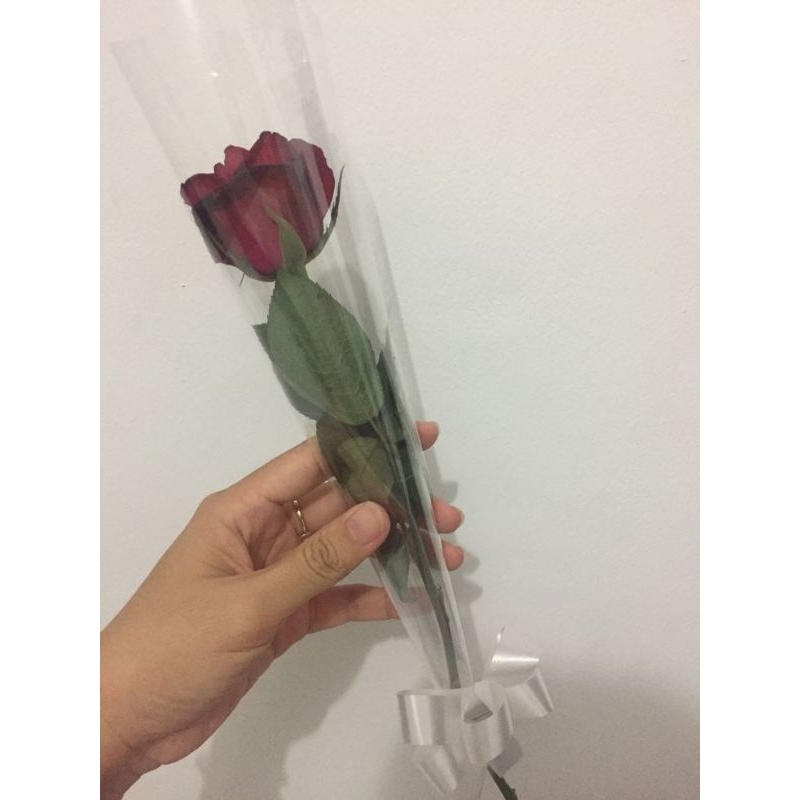 Bunga Mawar Plastik 1 Tangkai