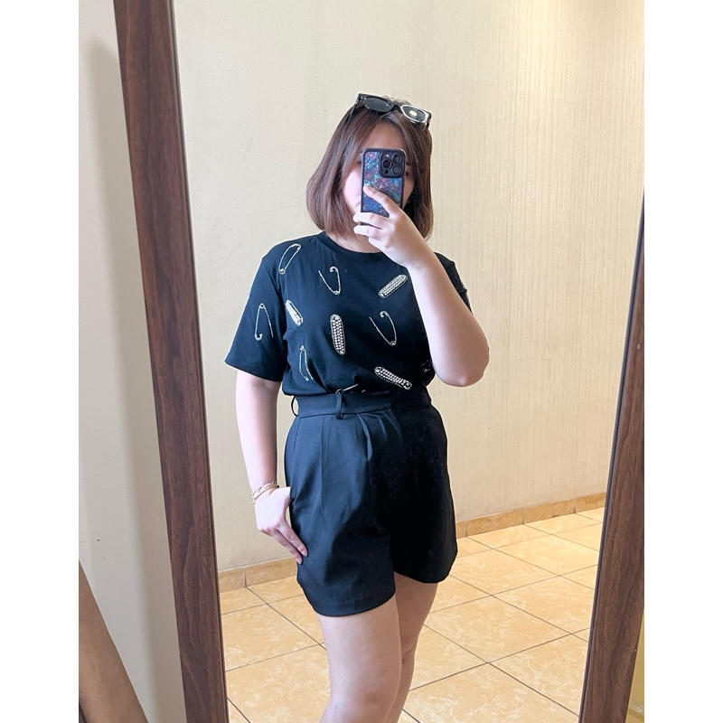 Kaos oversize pin tee baju atasan kaos oversize cewek gaul bangkok
