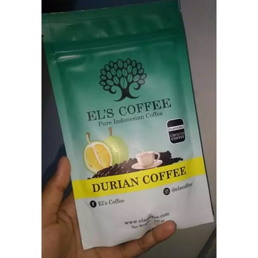 

Premium EL'S COFFEE Durian , Kemasan 100gr, Kopi Asli Lampung Indonesia