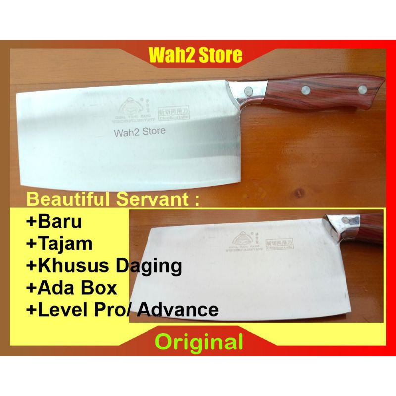 [BARU] Pisau Potong Ayam Daging Tajam Stainless Steel