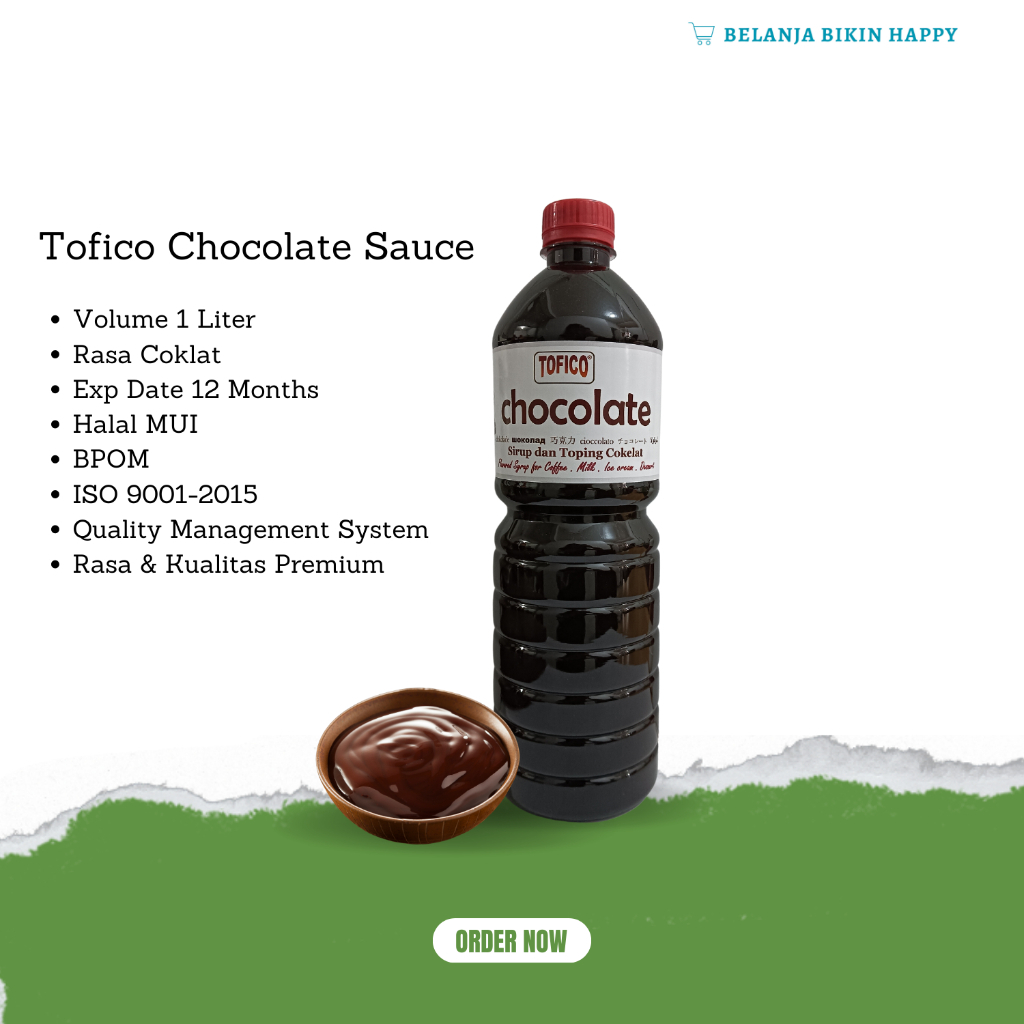 

Saos Coklat 1000 ml / Saus / Tofico Chocolate Sauce 1 Liter
