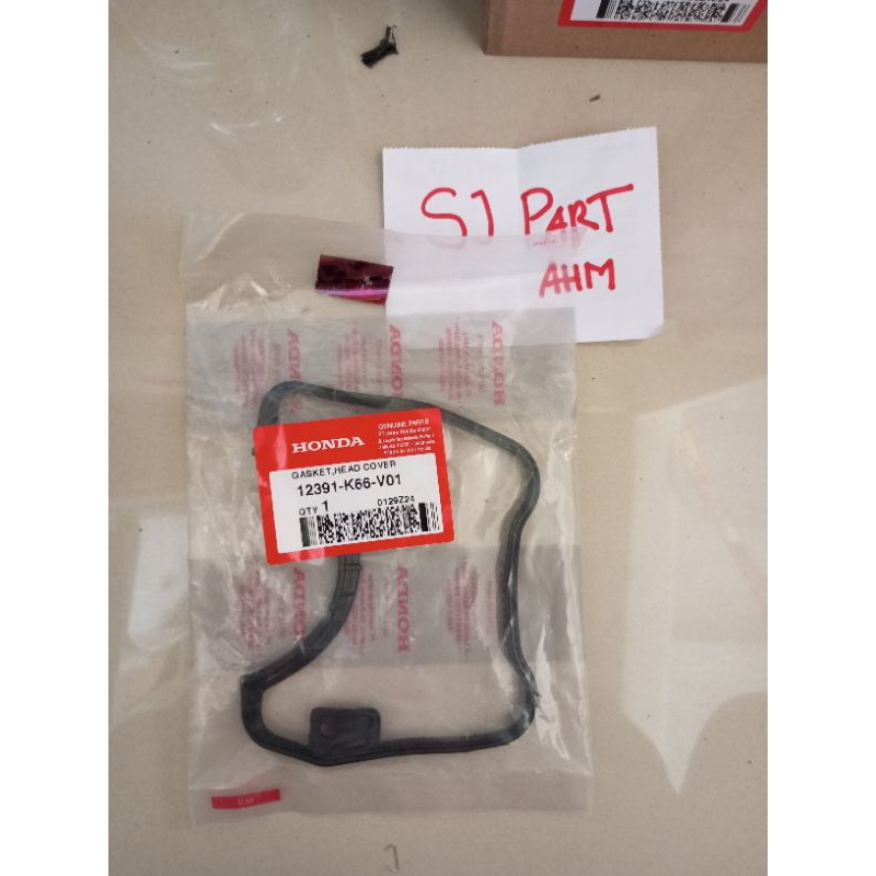 12391-K66-V00 Gasket Tutup Klep Head Cover  – Honda Vario 125 eSP K60R 100 % Ori AHM 12391K66V01