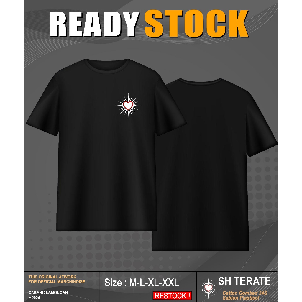 KAOS PSHT HATI BERSINAR (cewek/cowok)