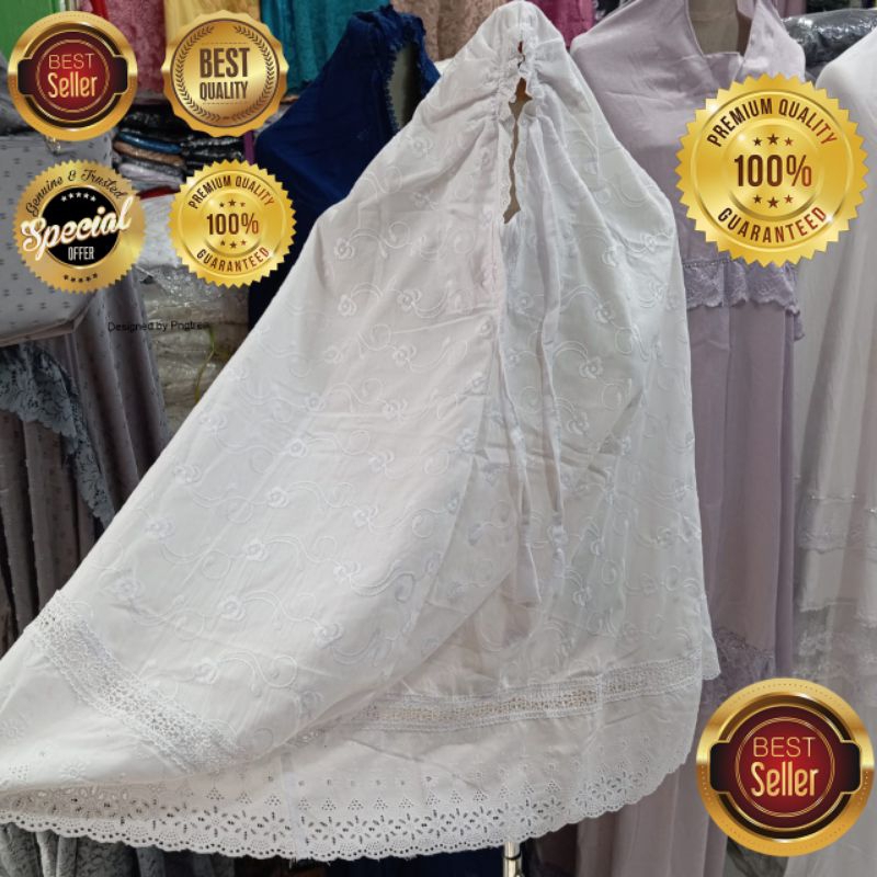 JILBAB IHRAM PUTIH WANITA PREMIUM/JIlBAB IHRAM/JIlBAB IHRAM PUTIH / JILBAB IHRAM WANITA