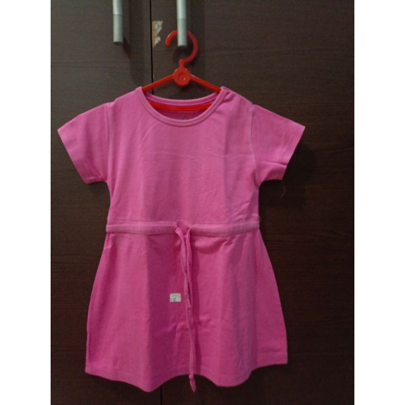 dress anak perempuan pink
