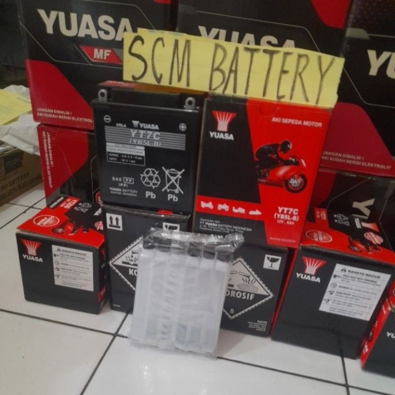 AKI KERING MOTOR MIO CARBU MERK YUASA ORIGINAL