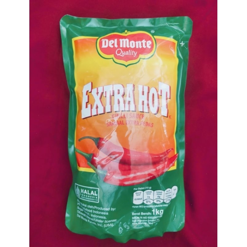 

Delmonte Saus Extra Hot Chilli Pouch 1kg