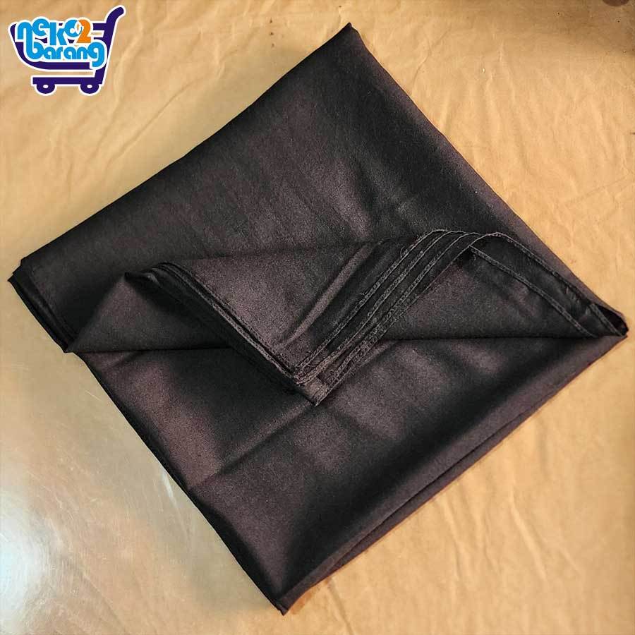 Kerudung (Hijab) Segi Empat Warna Hitam Seragam Sekolah SMP/SMA