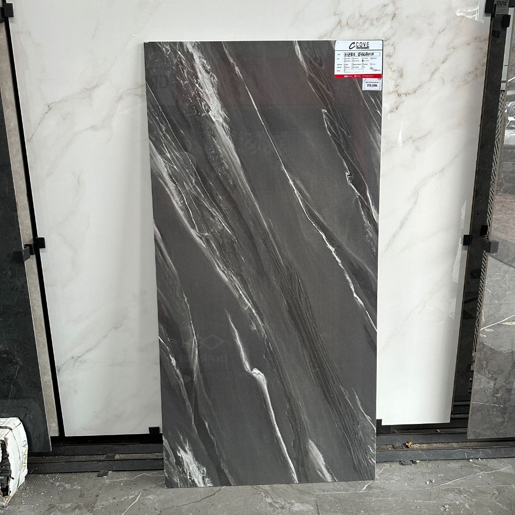 Granit 120x60 Nero Galaxia / Granite Tile Cove 60x120 Hitam Abu Black Top Table Dinding Lantai