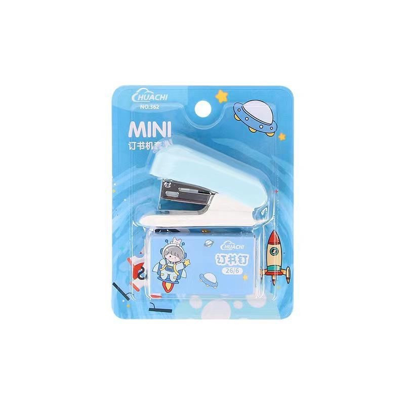 

Stapler Set macaron Mini Lucu Karakter Staples Mini Portable free Isi Perlengkapan Kantor STAPLER warna