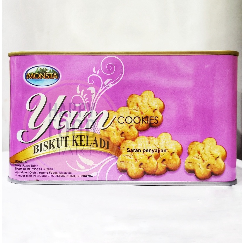 

HALAL MONSTA BISKUIT UBI KELADI 7 GRAM TARO BISCUIT YAM CRACKER KUKIS TALAS YAM COOKIES