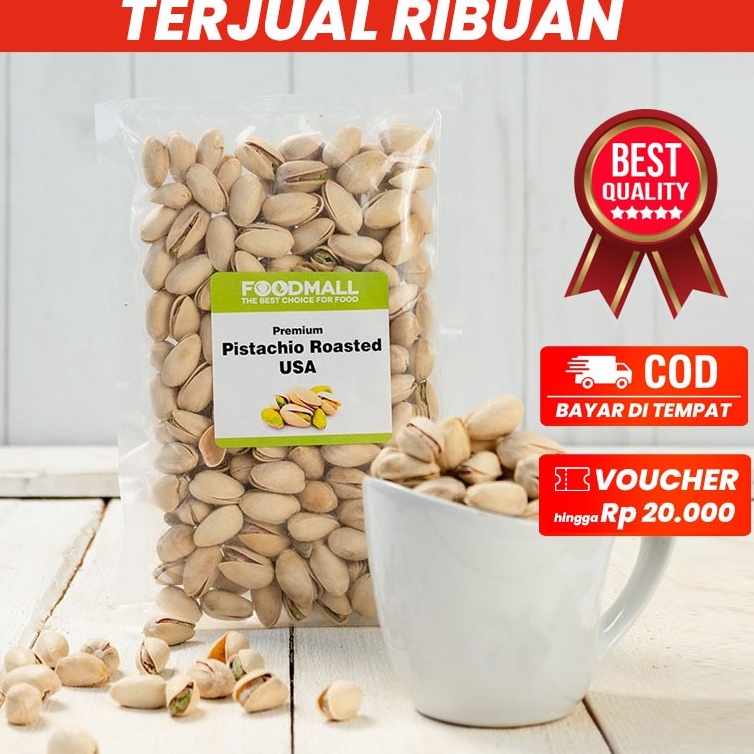 

Pistachio Roasted Kacang Pistachio USA TURKI cocok untuk OLEH OLEH UMROH HAJI
