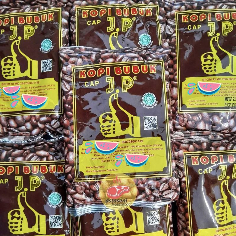 

Kopi Bubuk Robusta Asli Lampung Y13 Cap Jempol 45 Gram