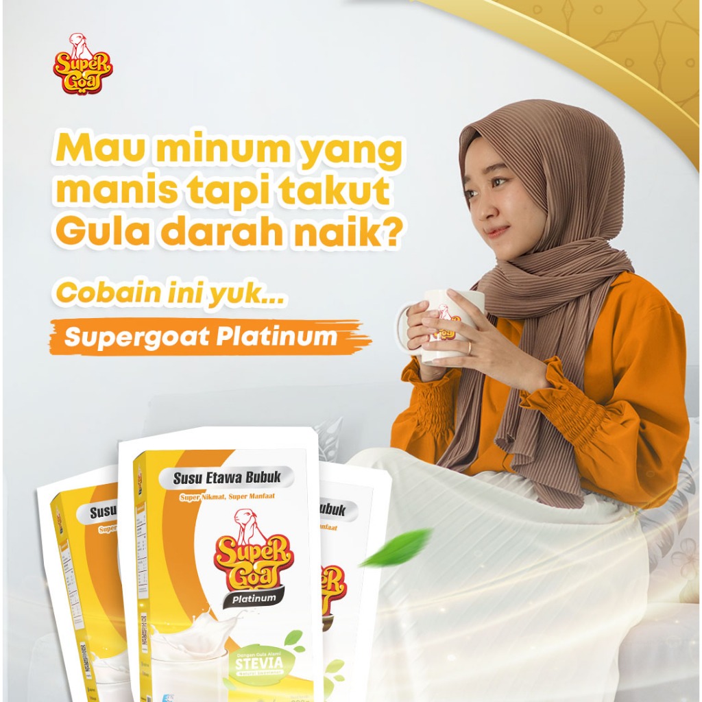 

Super Goat Stevia Susu Etawa Segar Untuk Penderita Diabetes dan Gula Darah 1 Box