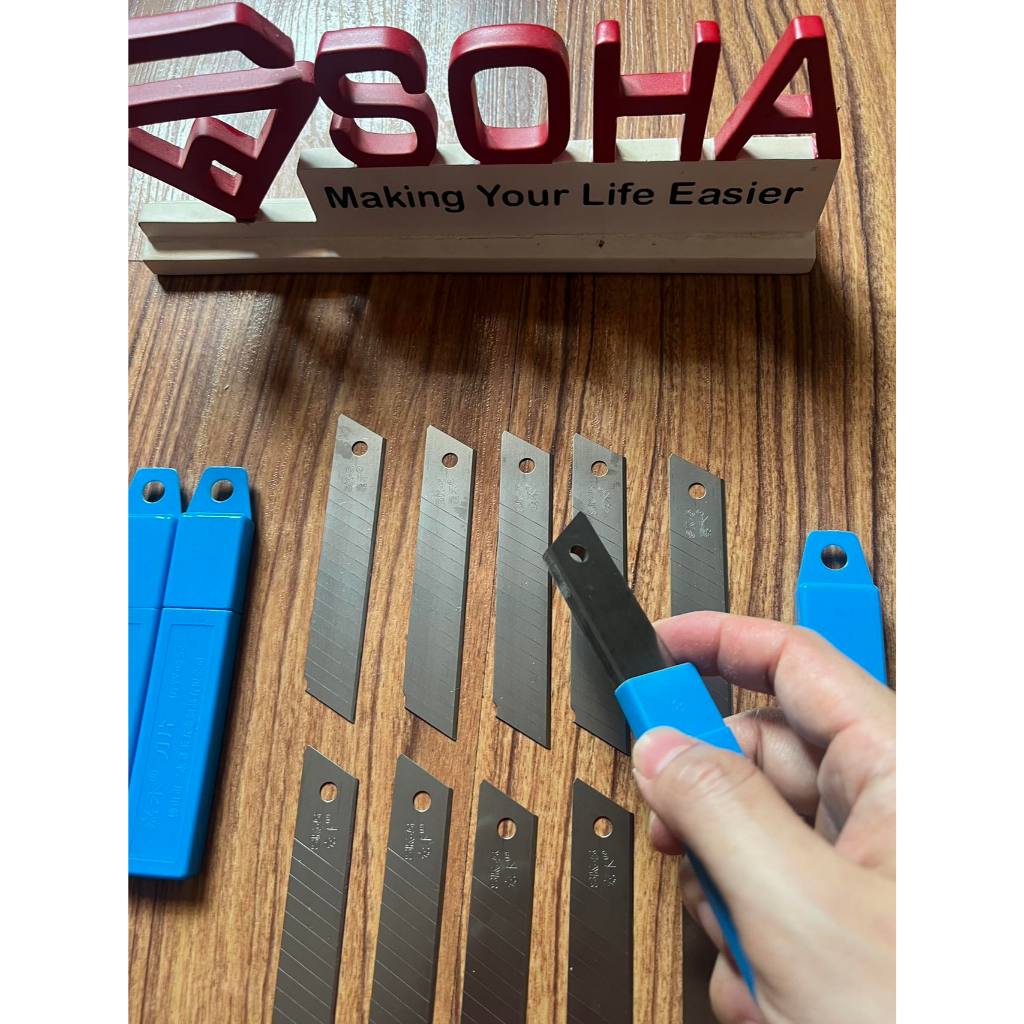 

Isi Cutter Besar Ukuran L150 Isi 10pcs TK-31 Pisau Cutter Besar Refill Spare Blade Kater ATK Pisau Keperluan Kantor