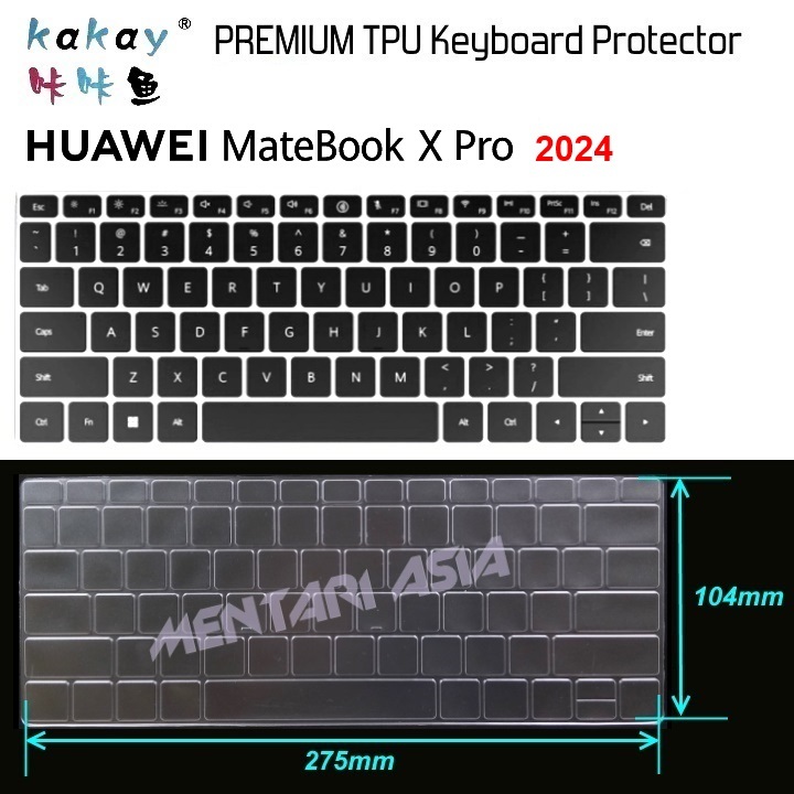 Keyboard Protector HUAWEI MateBook X Pro 2024 - KAKAY Premium TPU Clear