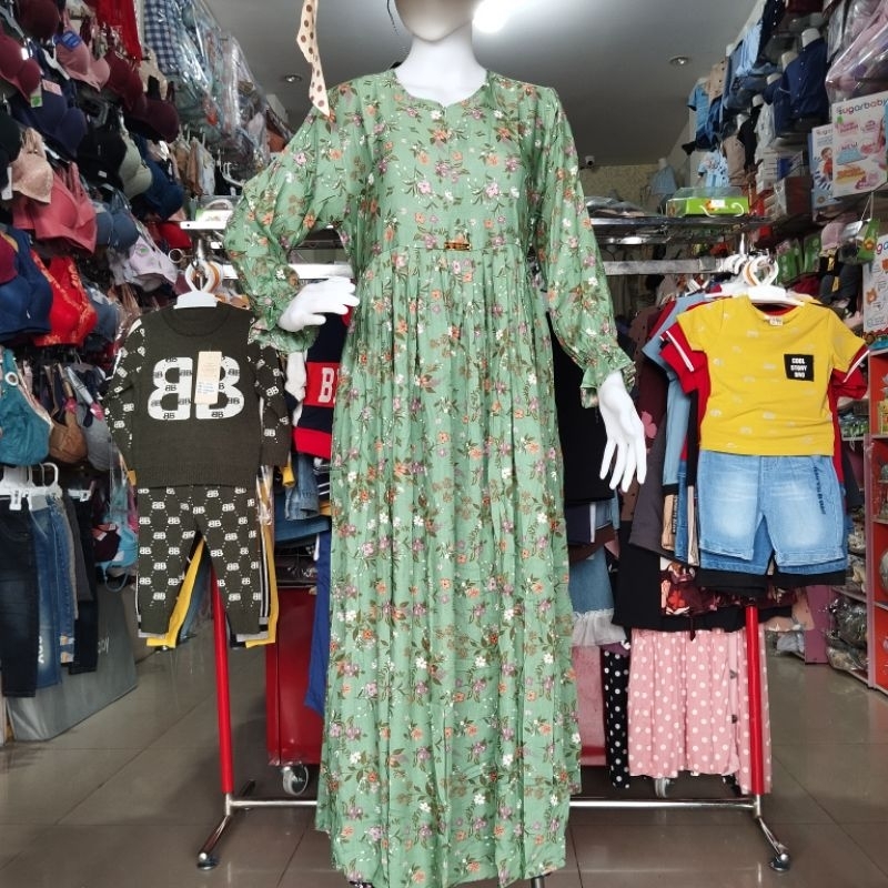 daster zaara batik lengan panjang model adel