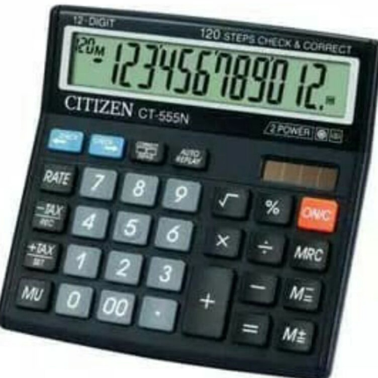 

KODE Y6S9 COD Alat menghitung Kalkulator Citizen CT555N 12 Digits Auto Replay termurah