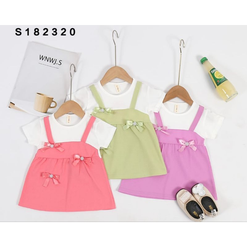 DRESS PEREMPUAN IMPORT STYLE KOREA gaun anak