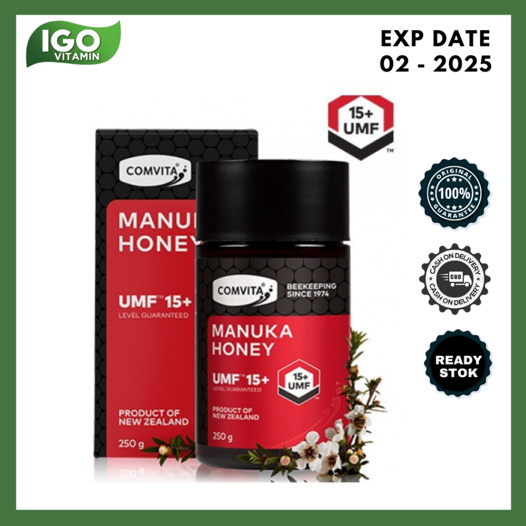 

Madu Comvita Manuka Honey UMF 15+ 250 gram Murni Asli New Zealand