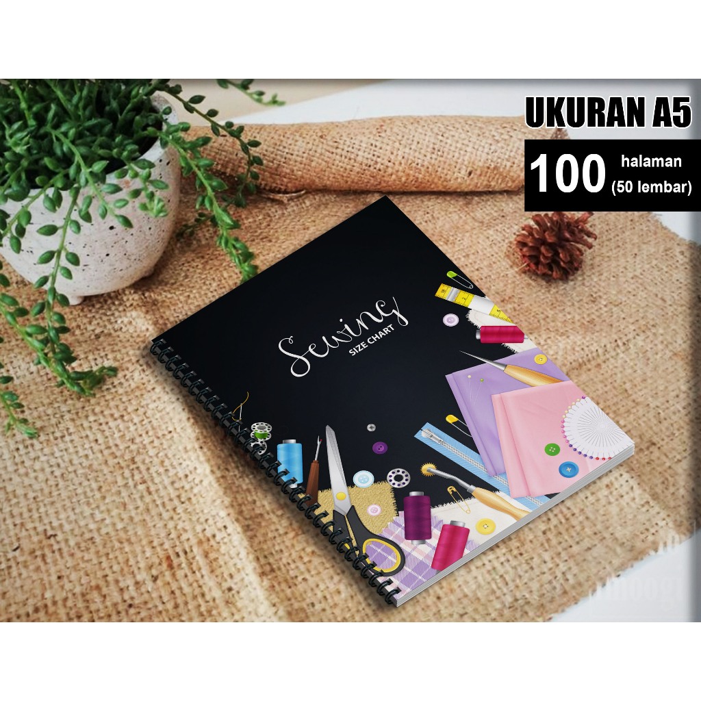 

NOTEBOOK BUKU CATATAN JAHIT TAYLOR BOOK | BUKU JAHIT