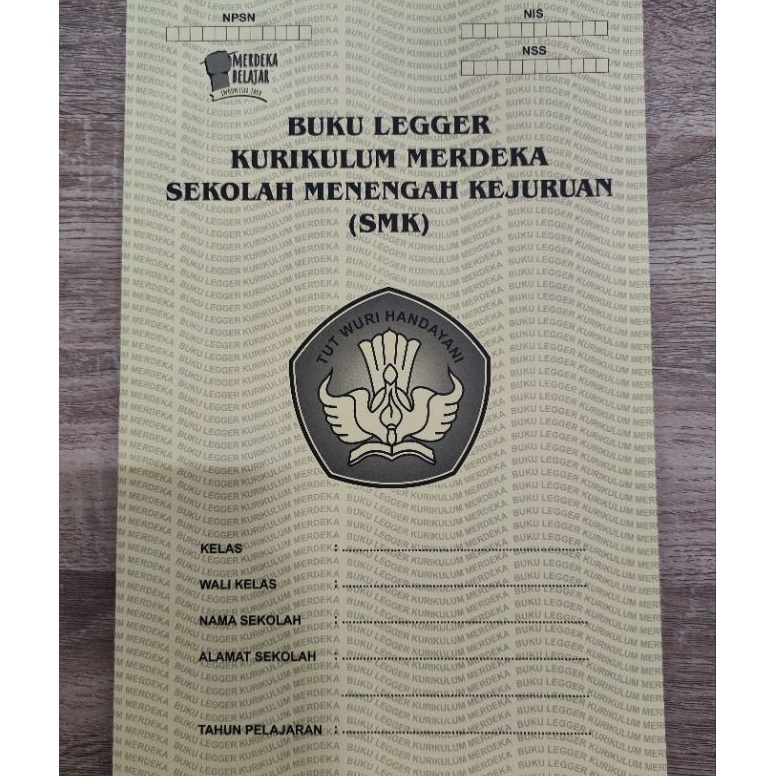 

ART I96E Buku LeggerLaporan Kelas SMK Merdeka