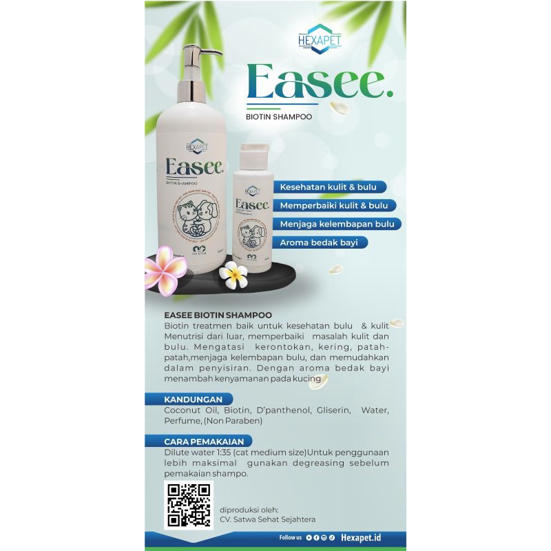 Hexapet Easee biotin shampoo