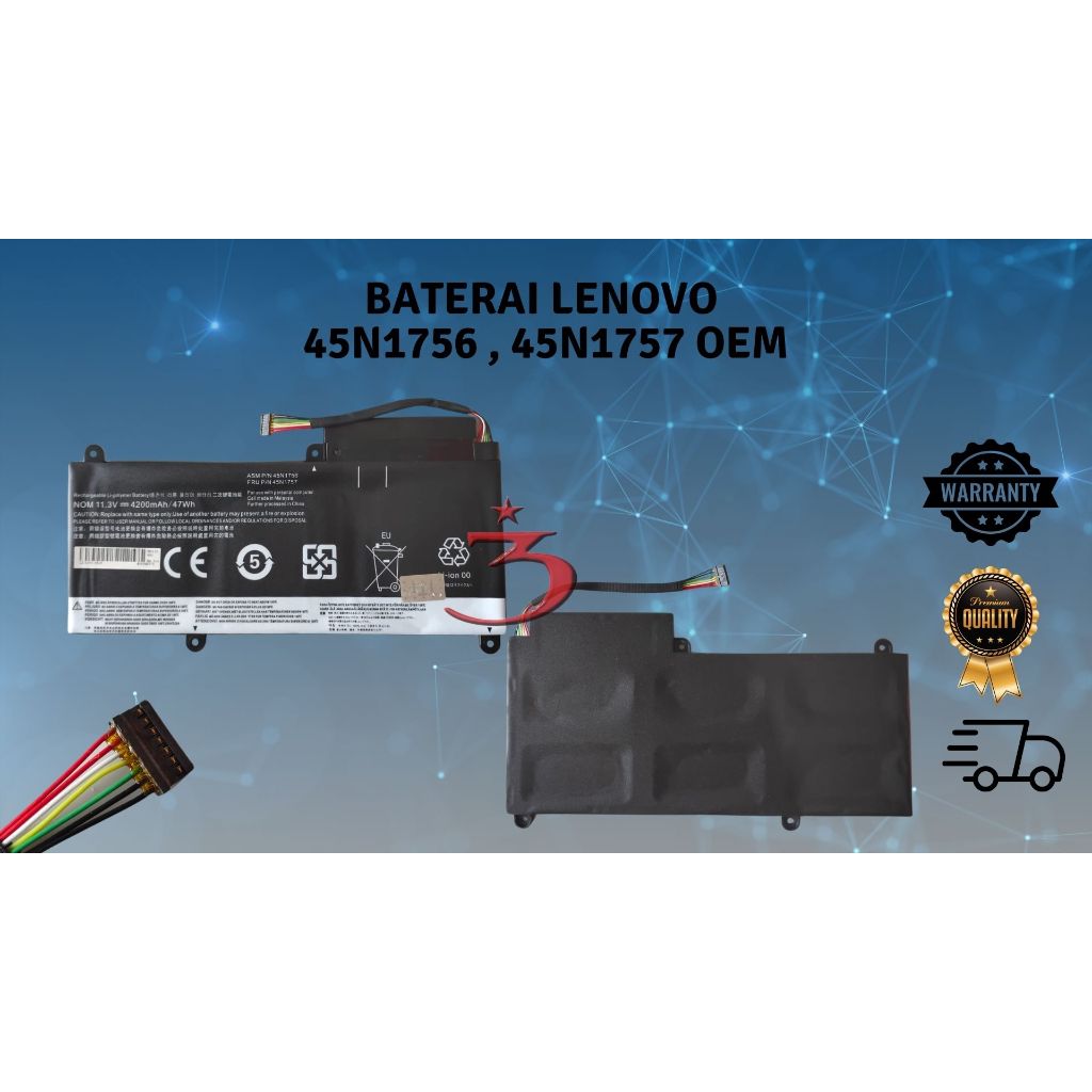 Baterai Lenovo Thinkpad E455 E450 E450c E460 E460c OEM