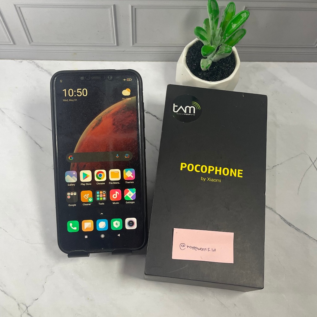 Xiaomi Pocophone F1 RAM 6/128 GB ORI Bergaransi Ex Garansi Resmi IMEI Terdaftar FULLSET - Kode 001