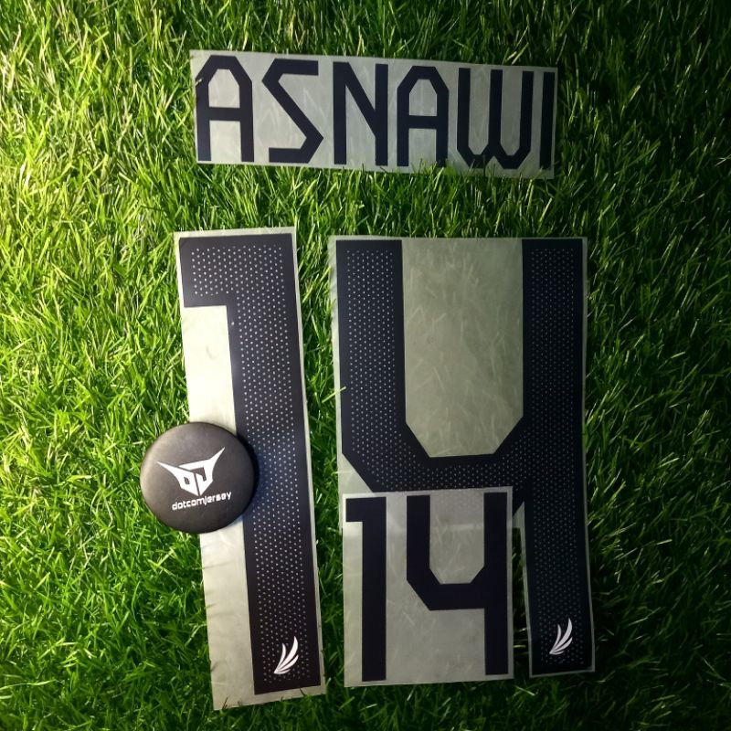 font nameset timnas indonesia away