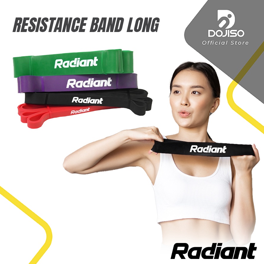 KODE O4R2 Karet Resistensi Panjang Elastis Resistance Band Long Pilates Olahraga Yoga Gym Resistance