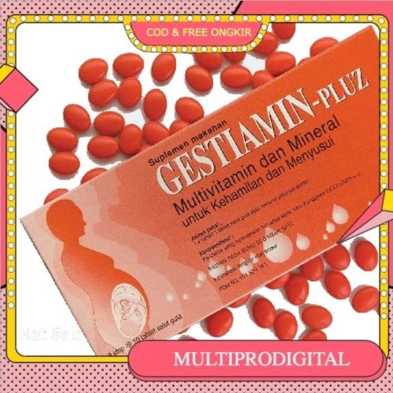 GESTIAMIN PLUZ 30STRIP MULTIVITamin ibu hamil