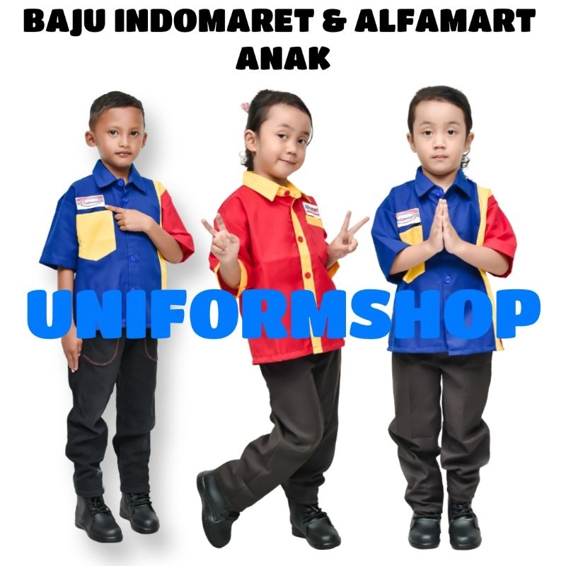 BAJU KOSTUM INDOMART ALFAMART ANAK PAUD KARNAVAL