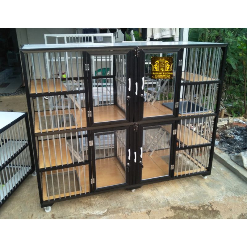kandang kucing alumunium