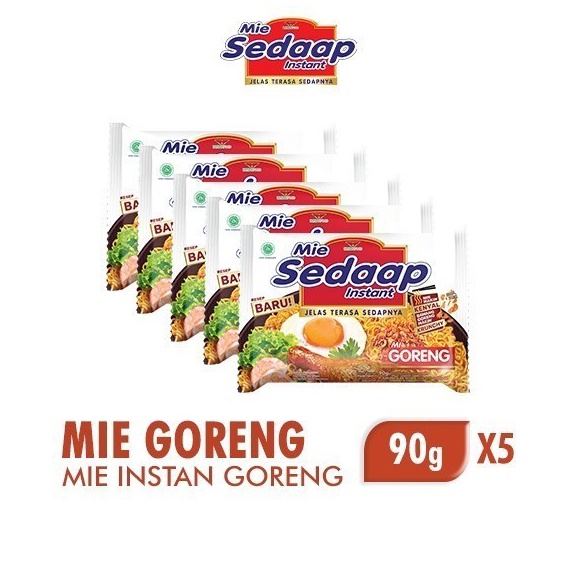 

Dear Sedaap Mie Instan Goreng Bag 9 gr x5