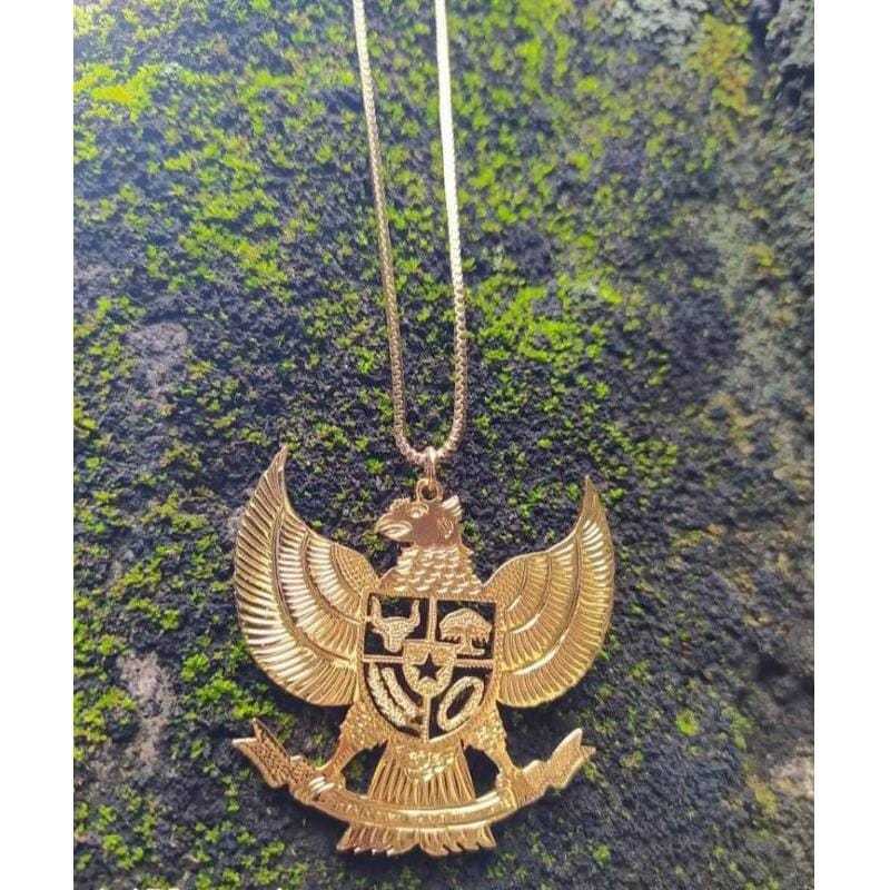 Kalung Timnas Lambang Garuda Bisa COD Titanium Asli