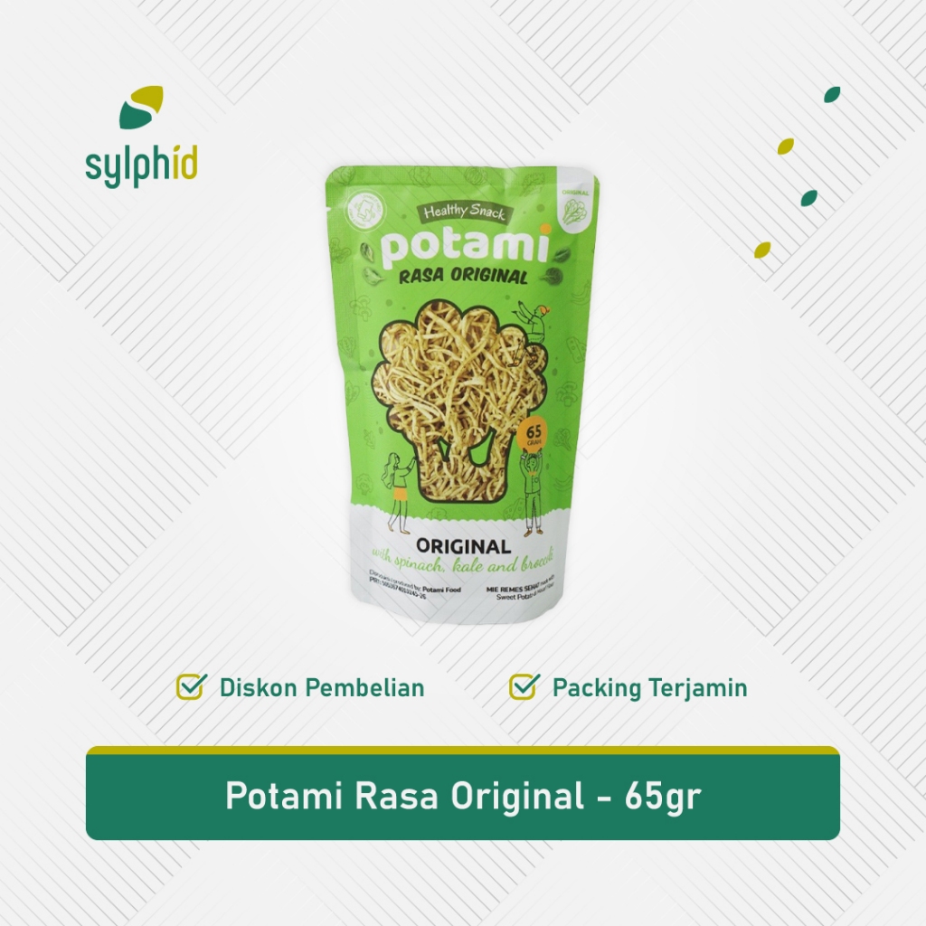 

Potami Mie Remes Original 65gr / Snack Sehat Tanpa MSG & Pengawet