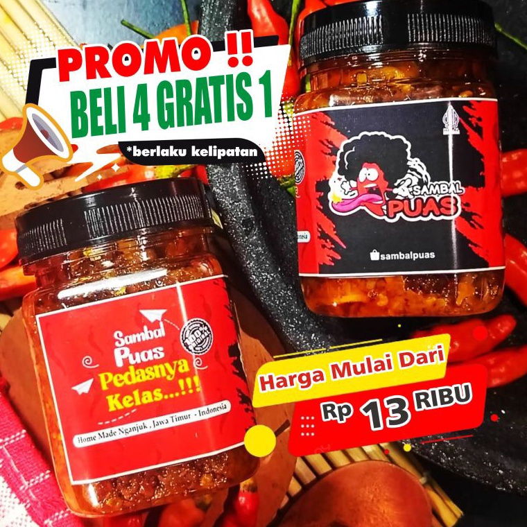 

Cuci Gudang Sambal BawangCumiPeteTeriIrengDll SAMBAL PUAS PEDASNYA KELAS