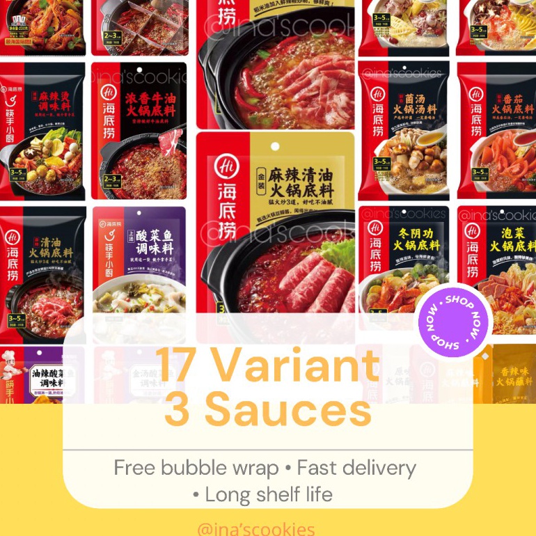 

Maxi Promo Ready 17 VariantHaidilao Hotpot Seasoning Bumbu ShabuShabu Instant Mala Pork Bone Malaxiangguo