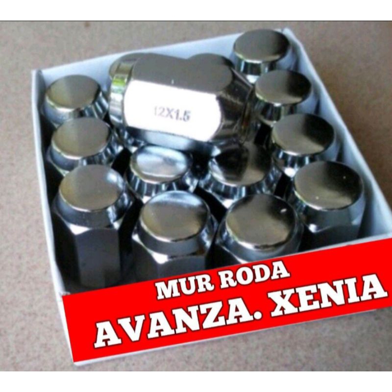 Baut/Mur roda mobil Xenia/Avanza (16 biji)