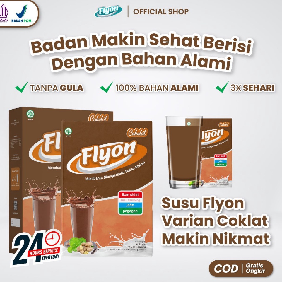 

Kepoin aja Susu Flyon COKLAT Susu Penggemuk Badan Dan Penambah Nafsu Makan Original Vitamin Penggemuk Badan Herbal