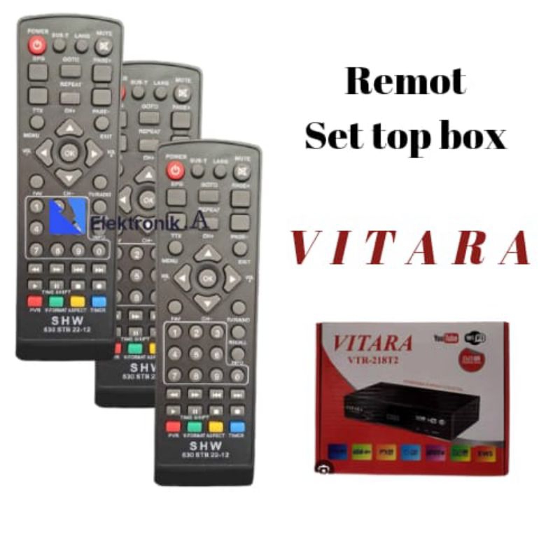 REMOTE STB VITARA REMOT SET TOP BOX VITARA REMOT TV