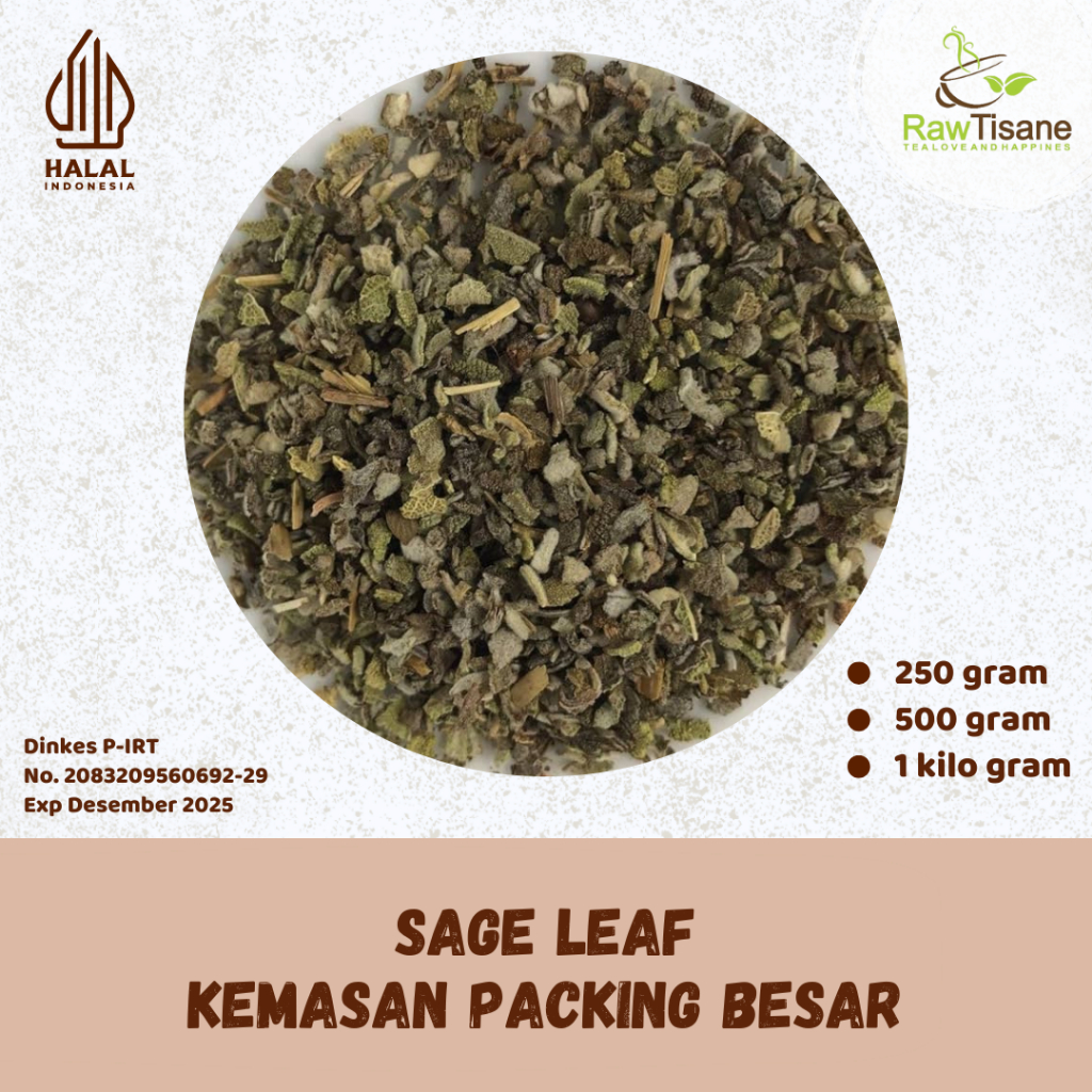 

RAW TISANE Sage Leaf Loose Tea / Teh Daun Sage Isi 1 Kg