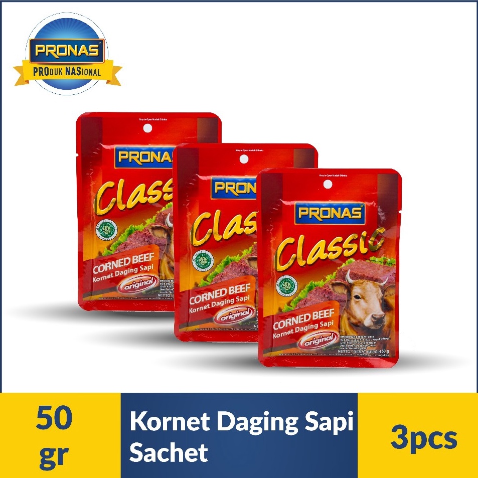 

Produk Ekslusif Pronas Kornet Sapi Sachet 5 g bundling 3 pcs