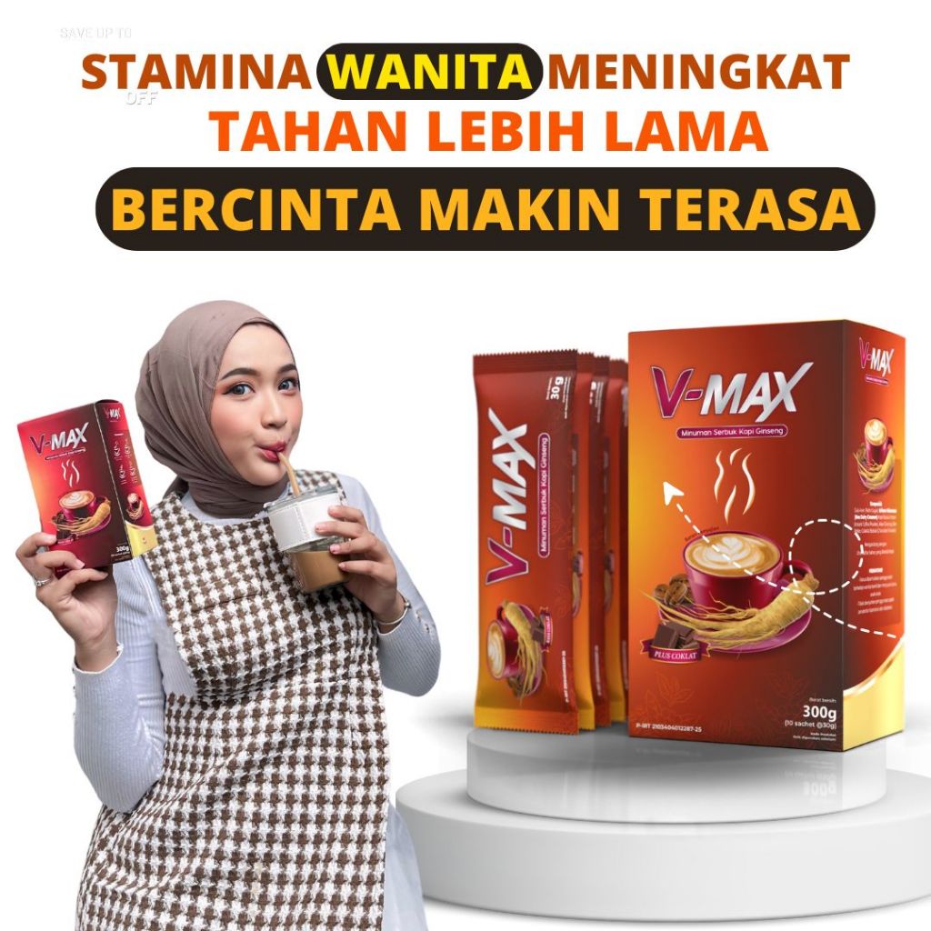 

KOPI BUAT WANITA V-MAX Gingseng Rasa Coklat Kopi Kuat wanita kuat tahan lama Stamina wanita
