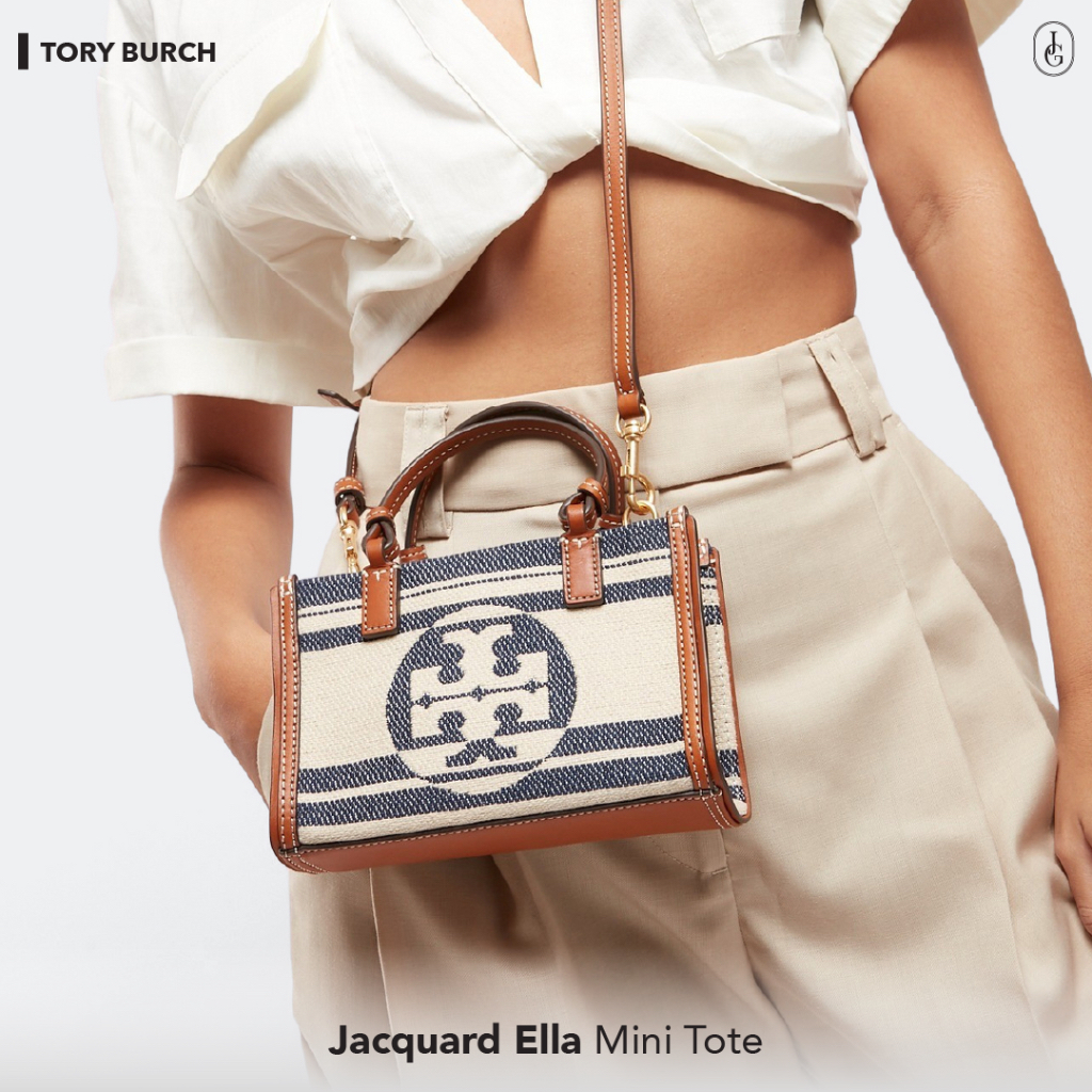 Tory Burch Ella Mini Tote Stripe